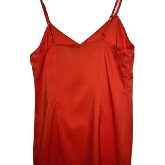 Club Monaco Coral/Orange Slip Dress Size 2 - Picture 3 of 6